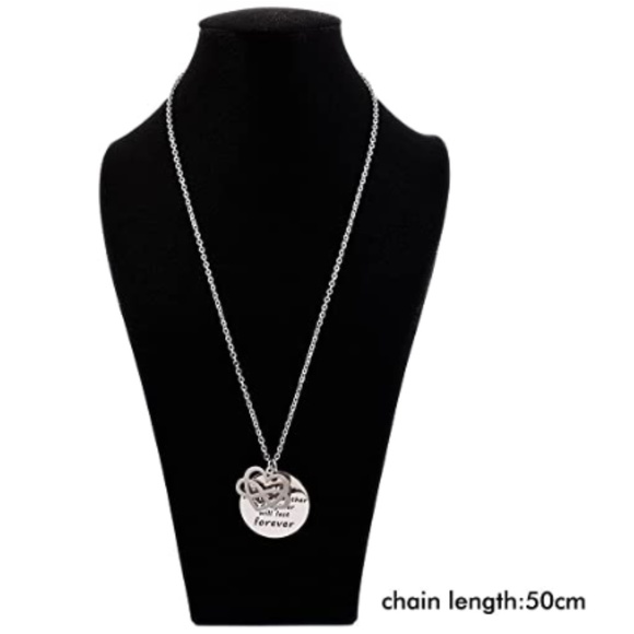 Infinity Love Heart Pendant Mom Necklace - Picture 3 of 4